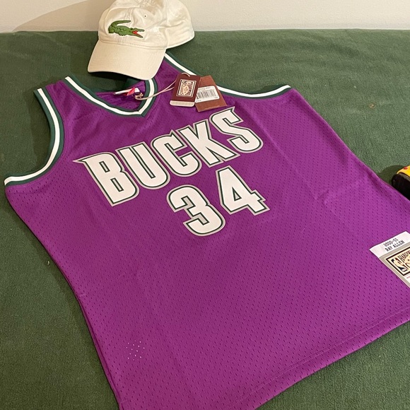 Mitchell & Ness Other - Throwback Mitchell & Ness NBA Milwaukee Bucks Ray Allen Jersey